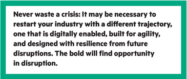 find opportunity in disruption 