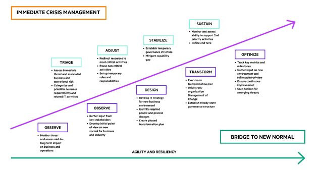 immediate crisis management vs bridge to new normal